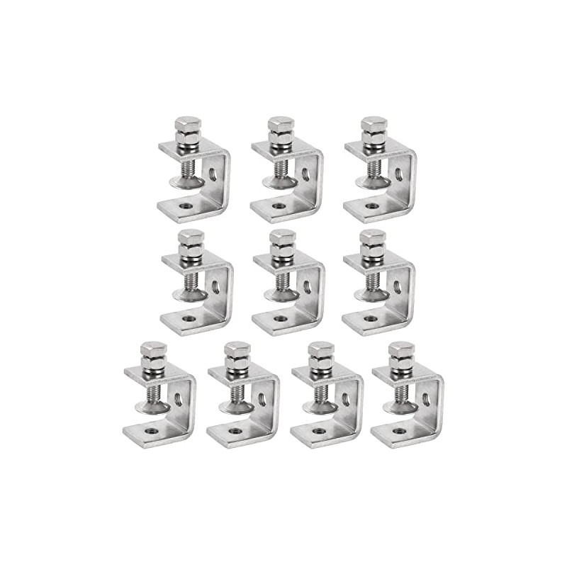 1-1/8” (30 mm) Mini C Clamps Stainless Steel, Small C-Clamp