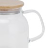 Transparent Glass Tea Pot 600ml Large Capacity Heat Resistant Water