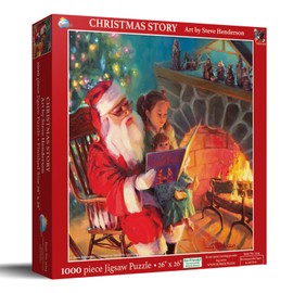 SUNSOUT INC - Christmas Story - 1000 pc Jigsaw Puzzle by Artist: Steve Henderson - Finished Size 26" x 26" - MPN# 11214