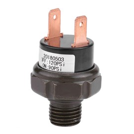 Pressure Switch, Yosoo Air Compressor Pressure Switch 1/4 Inch NPT END 12 V Black Metal Plastic Replacement for Universal Car Automatic Air (125-200 PSI) for Truck Compressor Pressure Switch 12 V 8