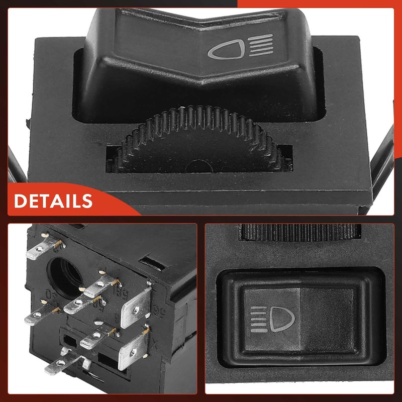 A-Premium Headlight Switch Instrument Panel Headlamp Dimmer Switch Compatible with