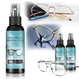 2PCS-Lens Scratch Remover, Scratch Remover for Eyeglasses, Eyeglass Scratch Remover, Lens Scratch Remover for Eye Glasses, Pocket & Travel Essentials, Eye Glass Cleaners Spray. (100ml) S