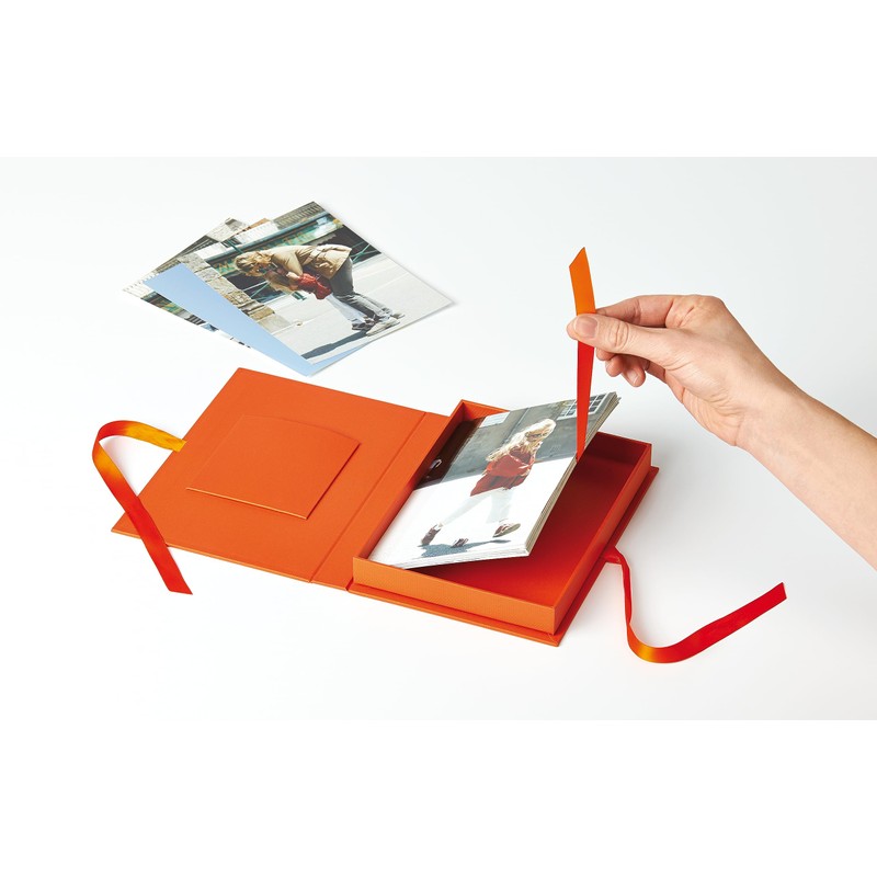 walther Design Storage Boxes Red with Cover Cut-Out, Fun FB-112-R