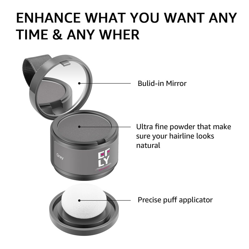 Root Touch Up Gray Hair Shadow Powder for Thinning Hair,