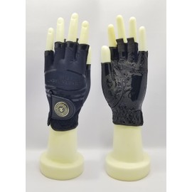 Copper Tech COPPERTECH Plus Womens Half Glove Worn ON Right Hand (White/White, Small(20), Worn ON RGHT Hand)