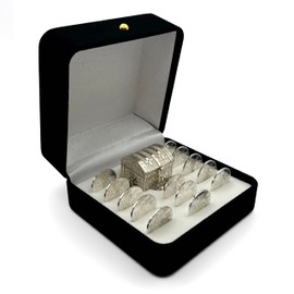 EHV Arras de Boda Matrimoniales Con Baño de Plata con Estuche, Wedding Unity Coins (Virgen Busto)