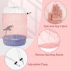 LYMOI Bird Cage Seed Catcher, 45-90'' Adjustable Bird Cage Cover,
