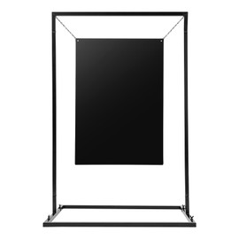 Birthday Party Metal Wedding Welcome Sign Arch Stand, 29.52*19.68*43.3in Poster Stand Venue Decor Stand for Wedding, Business Parties, Birthday Parties, Themed Events Wedding Decorations（Black） (3.6Ft)