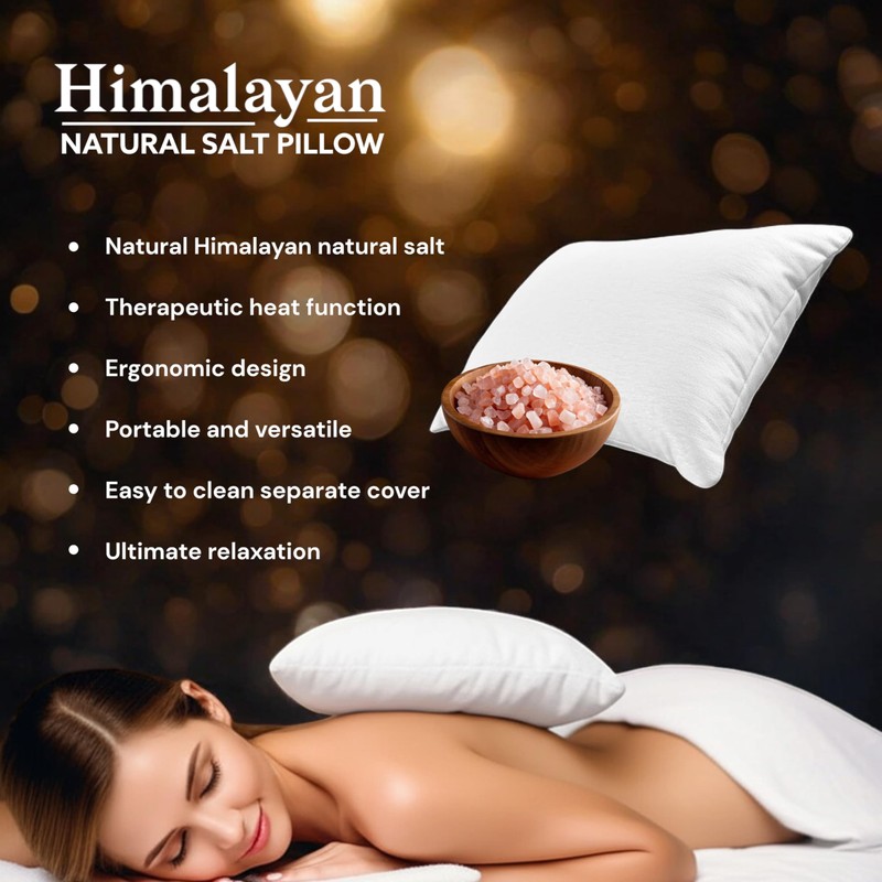 Generic Himalayan Natural Salt Therapy Pillow C 8x6 Inch with