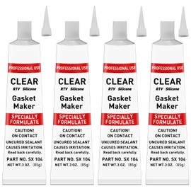 340g RTV Silicone Gasket Maker, Clear Silicone Sealant Shockproof and Leakproof, High Temperature Resistant, RTV Sealant Can be Used in Engines, Transmissions, Superchargers and All Types of Gaskets