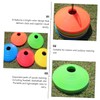 Kisangel 10pcs Football Training Marker Lightweight Non-fading Signs for Sports