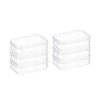 Lustroware (Set of 6) Micro Clear 13oz Kitchen Pantry Food