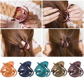Hair Claw Clips,Fascigirl 10PCS Jaw Clips Vintage Non Slip Simple Irregular Hair Clamps Fashion Claw Clips Hair Accessories For Women Girls