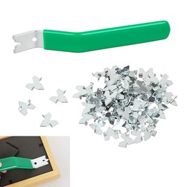 Glazier Frame Point Driver Tool, Glazing Push Point Driver Tool with 100 Push Points