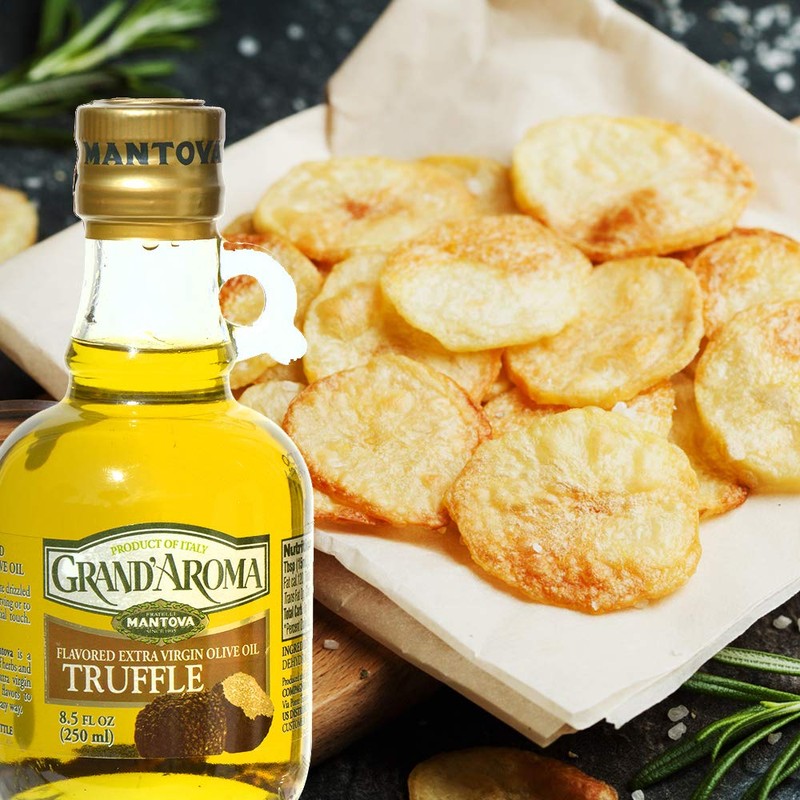 Mantova Grand’Aroma Truffle Flavored Extra Virgin Olive Oil, made in