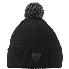 Hippowarehouse Team Badger Embroidered Beanie Hat with Bobble Black
