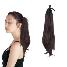 Hair Extensions Ponytail Wrap Around Pony Tails Extensions Straight Hair Pieces for Women 2307-40