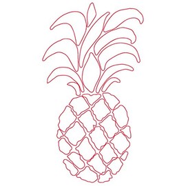 White Pineapple, I Make Decals ®, Hard Hat, Lunch Box, Tool Box, Helmet Stickers 6.5 inch x 3.5 inch