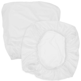 VOSAREA Office Chair Covers Stretch Computer Desk Chair Slipcovers Protector Removable Washable Chair Seat Cushion Protectors (White)