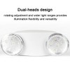 LED Emergencies Light Dual-Heads Rotatable Light with Battery Backup for