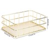 Nivvity Wire Mesh Basket, Golden Iron Storage Basket Multifunctional Wire