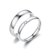 Uloveido Stainless Steel Glossy Plain Ring for Men 4mm Wide