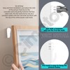 Cimeton Invisible Nail Plastic Photo Frames Hooks for Hanging Artworks