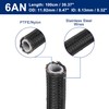 X AUTOHAUX AN6 3ft Braided PTFE Nylon Stainless Steel Car