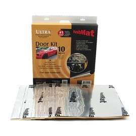 HushMat 10201 Door Kit - 10 Sheets of 12" x 12" Silver Ultra Sound Deadening & Thermal Insulation - 10 Sq. Ft.