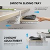 Keyboard Tray Under Desk Pull Out with Extra Sturdy C