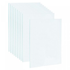 sourcing map 10pcs Welding Helmet Outer Cover Lens 5.24"x4.49"x0.03" for Darkening Welding Filter Protective Lens Welding Helmet Accessories, Clear