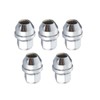 M12×1.5 Stainless Steel Wheel Lug Nut Set – 5‑Piece Chrome