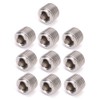 10pcs 304 Stainless Steel Pipe Fitting Plug Head Male Thread