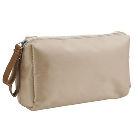 Cosmetiquera para Maquillaje, Bolsa de Cosméticos de Viaje Impermeable con Compartimentos, Mini Bolso Portátil, Estuche de Cosméticos, Caqui