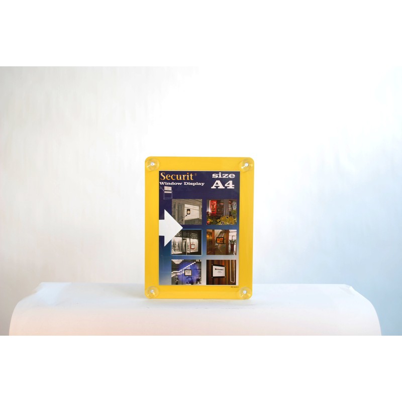 Securit A4 Window Display Frame - Yellow