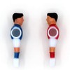 Phinacan 4Pcs Foosball Men Replacement Soccer Table Player Football Players