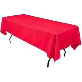 Mosley Mantel Varios Colores para Mesa de Banquetes, Eventos y hogar Rectangular, Cuadrados o Redondos (Rojo, Rectangulo 300x150 cm)