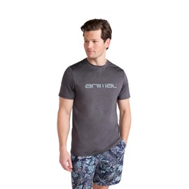 Animal Later Womens Logo Swim Tee - Comfy & Quick Drying Ladies Swim Top with UPF 50+ Protection - for Beach, Swimming, Pool, Diving & Water Sports Charcoal XL