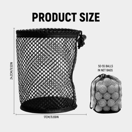 SGQTZDZQ Nylon Mesh Golf Ball Bag, Portable Golf Tee Bag, Golf Bag Accessories Golf Storage for Storage Baseball Tennis Ping Pong Ball