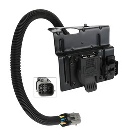 Heavy-Duty 4 & 7 Pin Trailer Wiring Harness Plug for 2002-2004 Ford F250 F350 Super Duty, Replaces 2C3Z-13A576-DA, Weatherproof Towing Hitch Connector Assembly (Direct Fit, No Splicing)