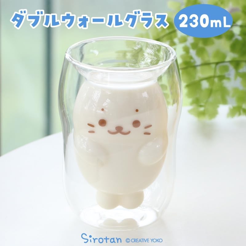 Shirotan 102-25424 Double Wall Glass "Shirotan" Heat-resistant Glass, Double Layer