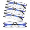 4 Pack Reading Glasses Men - Readers for Men Classic