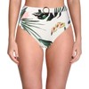 BCBGMAXAZRIA Traje de baño de Cintura Alta para Mujer, Multi//Tropicales,