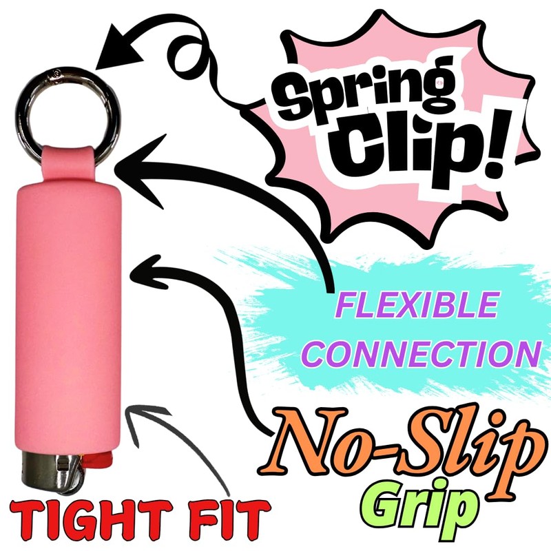 Lighter Holder for J6 BIC Lighters. Silicone case has a