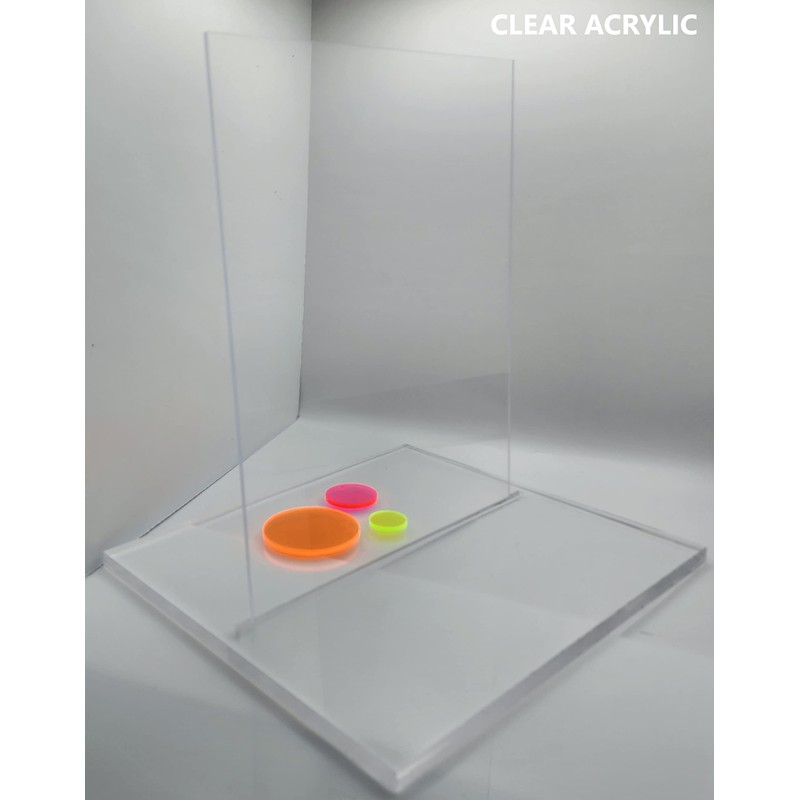 Museum Quality Acrylic Plexiglass Plastic Sheet 1/8" x 18" x