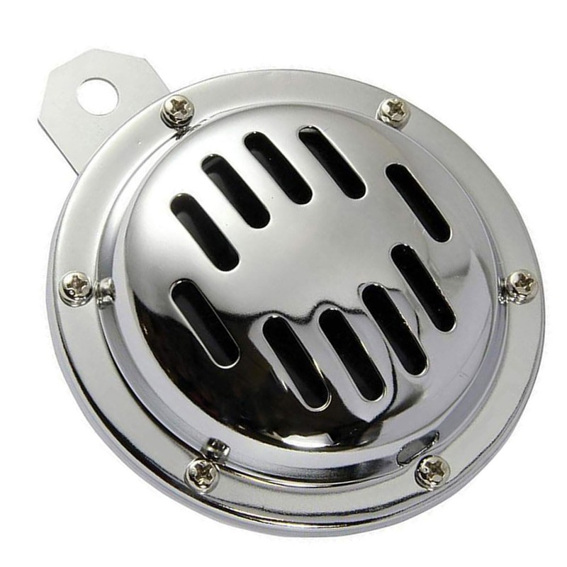 Bike It Motorcycle Horn 12V High Chrome 110Db Classic Chrome