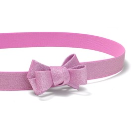 YooAi Womens Belts for Dress Skinny Thin Bow Decor Elastic Belt for Women Wasit Pink M 74