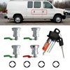 Eterpace Ignition Switch Lock Cylinder&Keys W/ 4 Door Lock Cylinder,