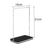 predolo Clear Sign Holder Vertical Double Sided Display Picture Photo