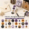 Halloween Stickers Roll 1000pcs, 2.5cm Round, 12 Spooky Patterns